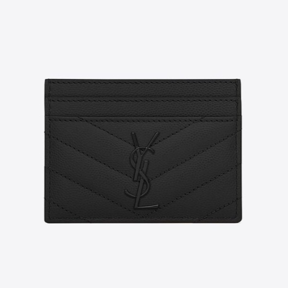 YSL card holder in grain de poudre. Great condition.